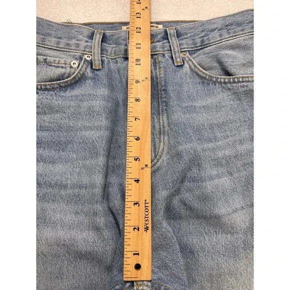 Pull & Bear Jeans Women 30x27 Blue Relaxed Fit Denim - Picture 6 of 9